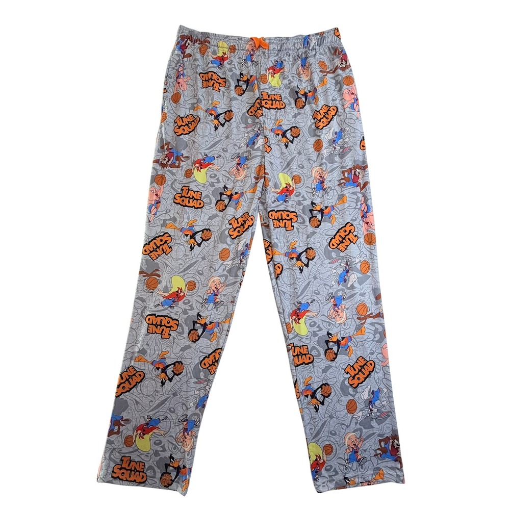 Space Jam A New Legacy Tune Squad‎ Pajama Pants Mens XL Grey Looney Tunes Lounge